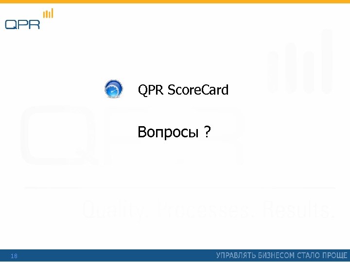 QPR Score. Card Вопросы ? 18 