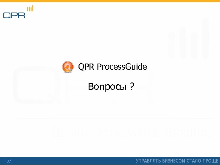QPR Process. Guide Вопросы ? 37 