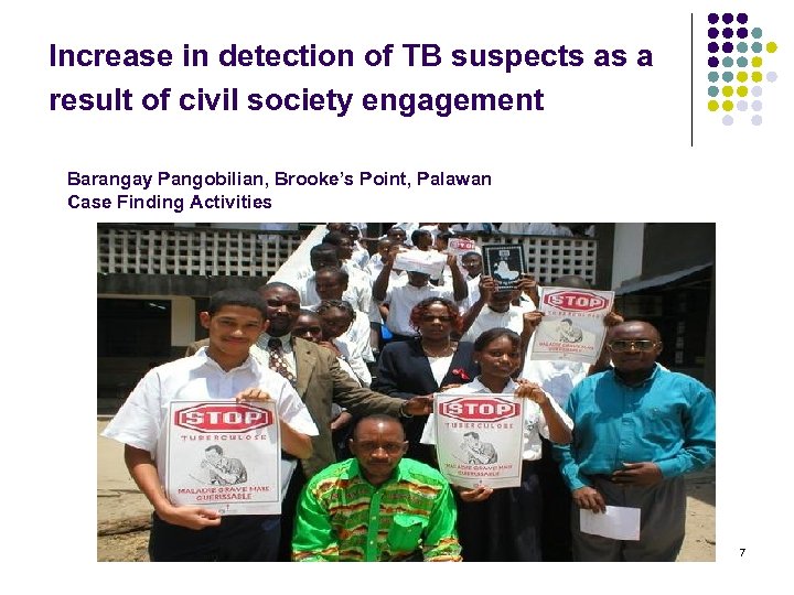 Increase in detection of TB suspects as a result of civil society engagement Barangay