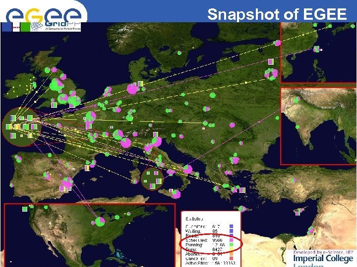 Snapshot of EGEE Enabling Grids for E-scienc. E 