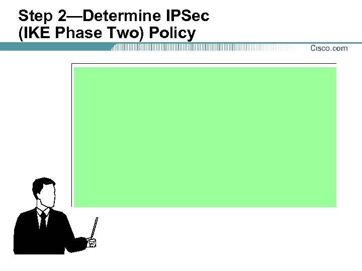 Step 2—Determine IPSec (IKE Phase Two) Policy 