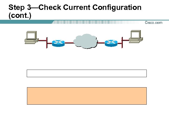 Step 3—Check Current Configuration (cont. ) 