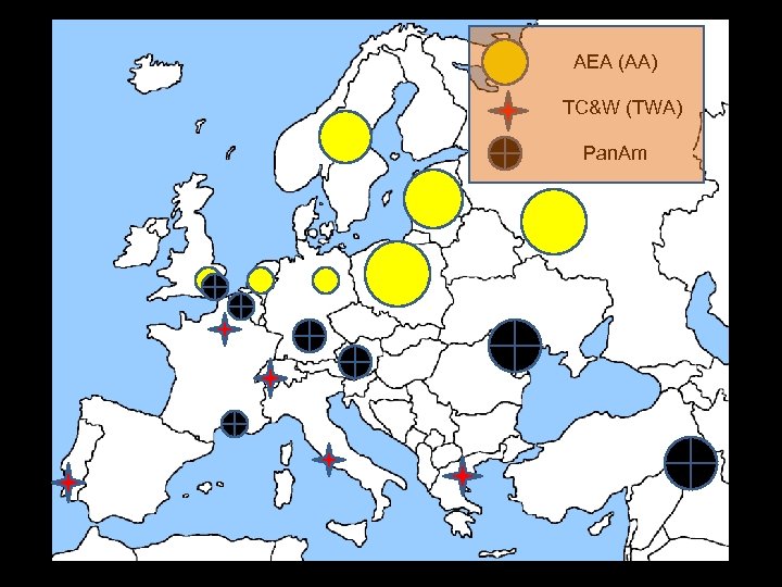 AEA (AA) TC&W (TWA) Pan. Am 