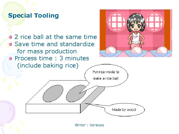 Special Tooling 2 rice ball at the same time Save time and standardize for