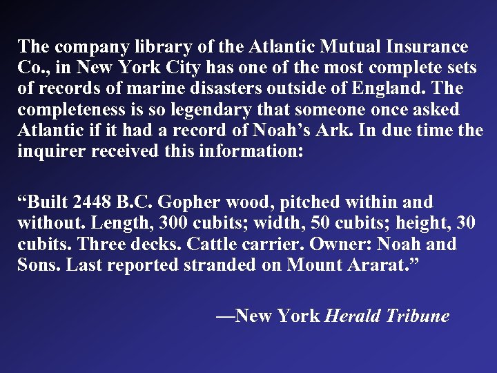 The company library of the Atlantic Mutual Insurance Co. , in New York City