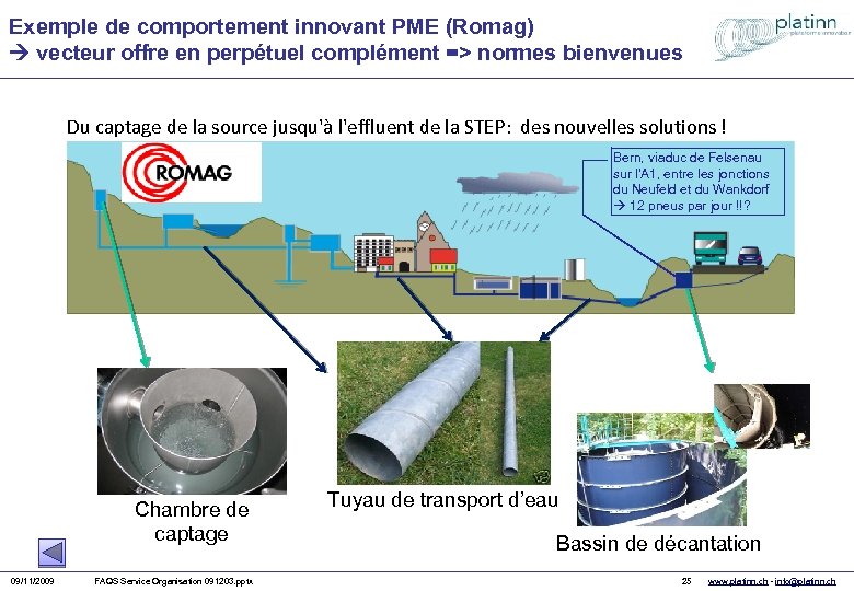 Exemple de comportement innovant PME (Romag) vecteur offre en perpétuel complément => normes bienvenues