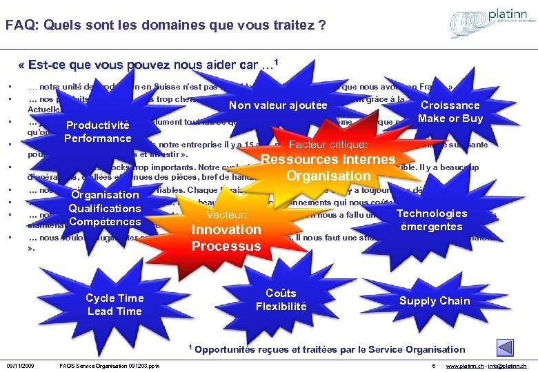 FAQ: Quels sont les domaines que vous traitez ? « Est-ce que vous pouvez