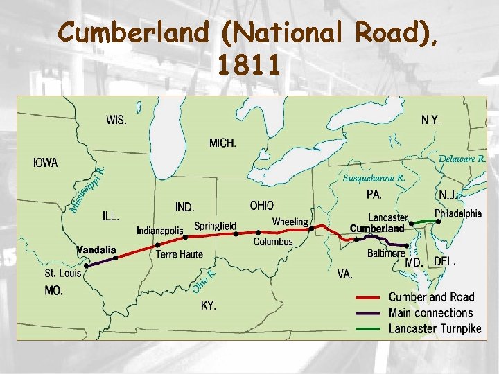Cumberland (National Road), 1811 