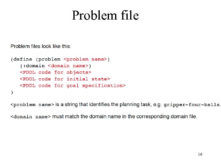 Problem file 16 