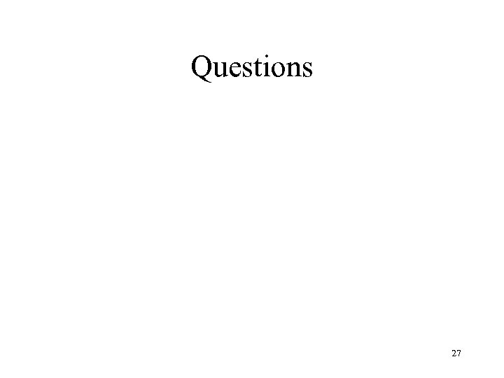 Questions 27 