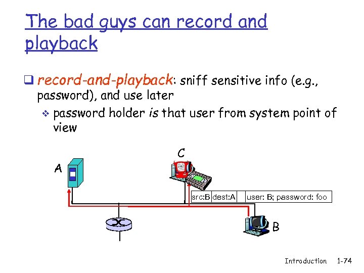 The bad guys can record and playback q record-and-playback: sniff sensitive info (e. g.