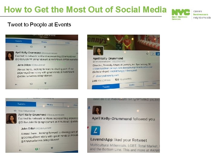 How to Get the Most Out of Social Media Tweet to People at Events