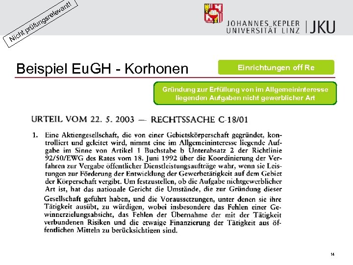 nt! a lev sre g fun ü pr t ich N Beispiel Eu. GH