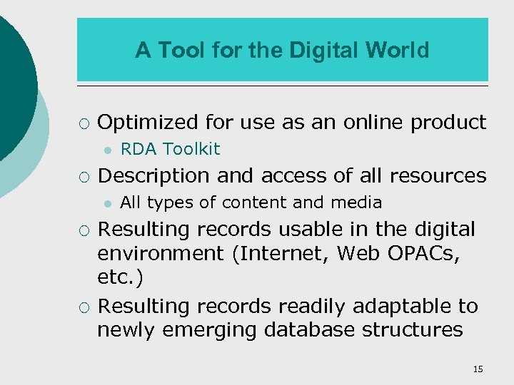 A Tool for the Digital World ¡ Optimized for use as an online product