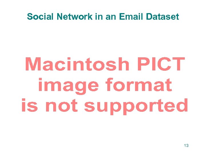 Social Network in an Email Dataset 13 