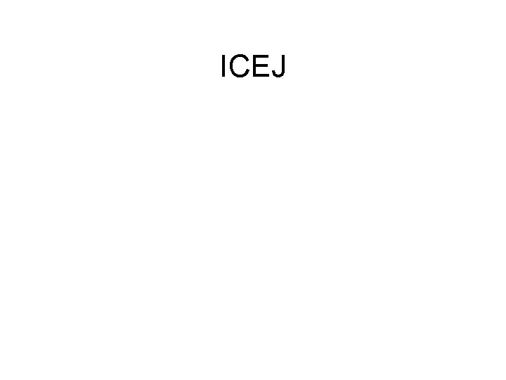 ICEJ 