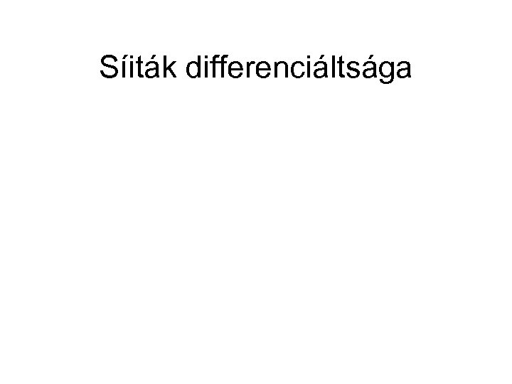 Síiták differenciáltsága 