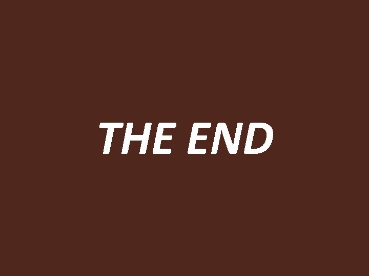 THE END 