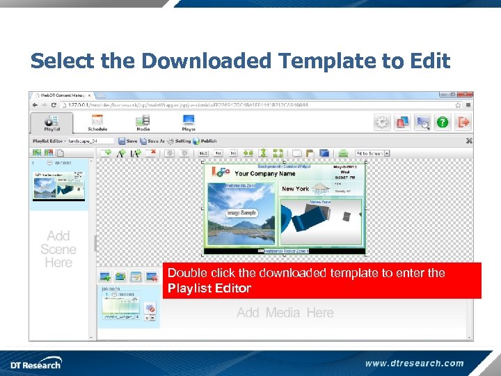 Select the Downloaded Template to Edit Double click the downloaded template to enter the