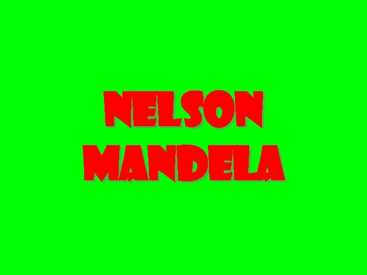 nelson Mandela 