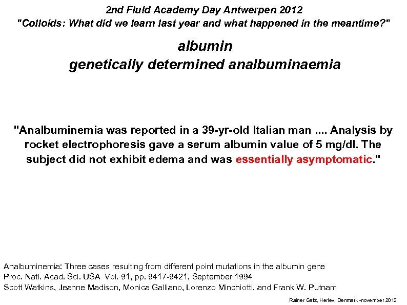 2 nd Fluid Academy Day Antwerpen 2012 