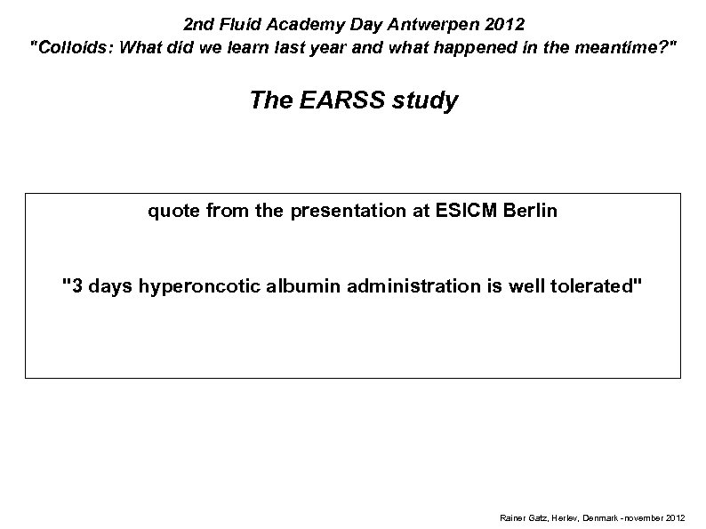 2 nd Fluid Academy Day Antwerpen 2012 