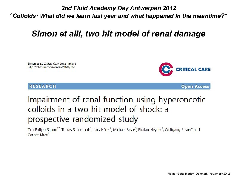 2 nd Fluid Academy Day Antwerpen 2012 