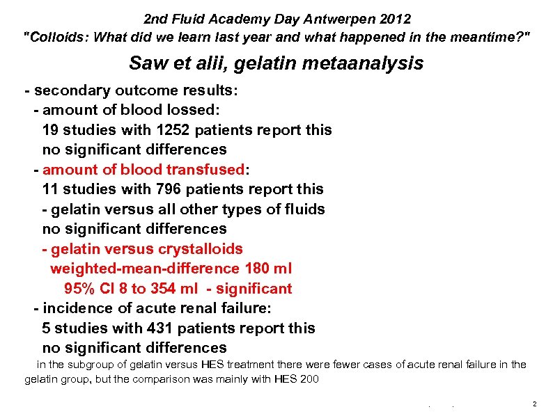 2 nd Fluid Academy Day Antwerpen 2012 
