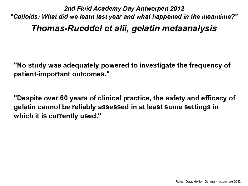 2 nd Fluid Academy Day Antwerpen 2012 