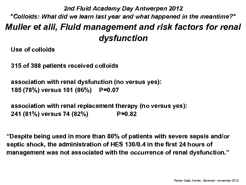 2 nd Fluid Academy Day Antwerpen 2012 