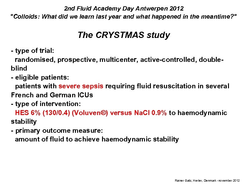 2 nd Fluid Academy Day Antwerpen 2012 