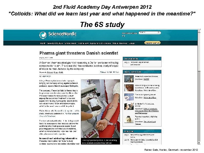 2 nd Fluid Academy Day Antwerpen 2012 