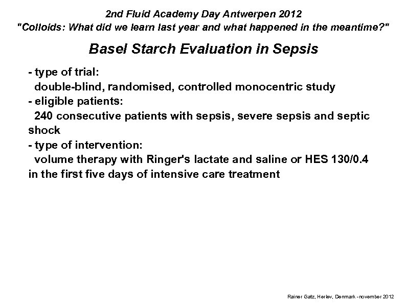 2 nd Fluid Academy Day Antwerpen 2012 