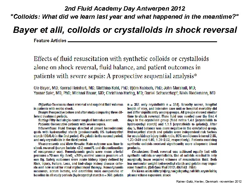 2 nd Fluid Academy Day Antwerpen 2012 