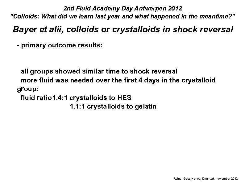 2 nd Fluid Academy Day Antwerpen 2012 
