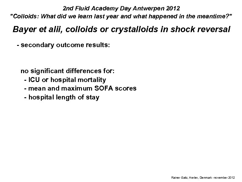 2 nd Fluid Academy Day Antwerpen 2012 