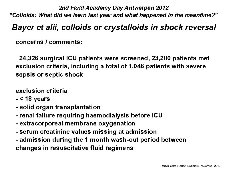 2 nd Fluid Academy Day Antwerpen 2012 