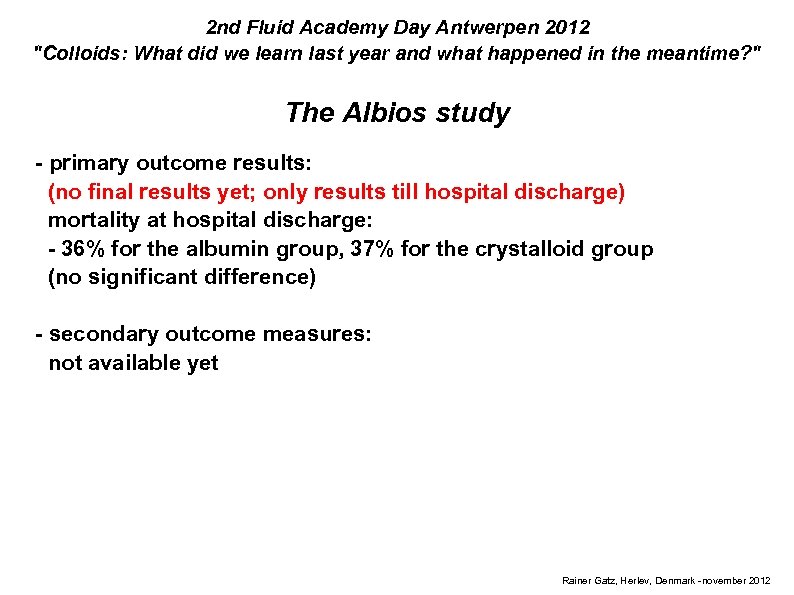 2 nd Fluid Academy Day Antwerpen 2012 