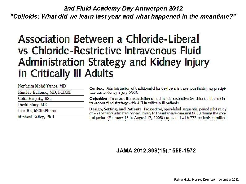 2 nd Fluid Academy Day Antwerpen 2012 