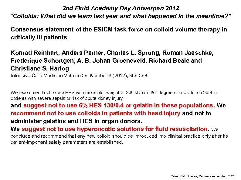 2 nd Fluid Academy Day Antwerpen 2012 