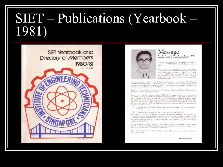 SIET – Publications (Yearbook – 1981) 