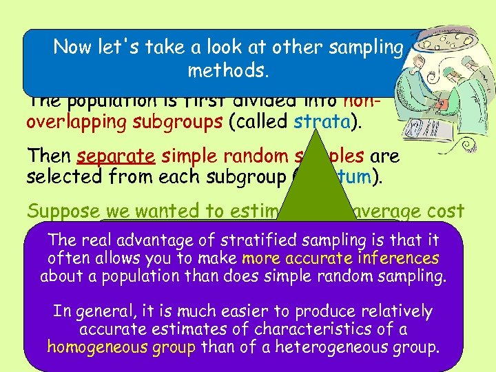 Now let's Random at other Stratified take a look. Sample sampling methods. The population