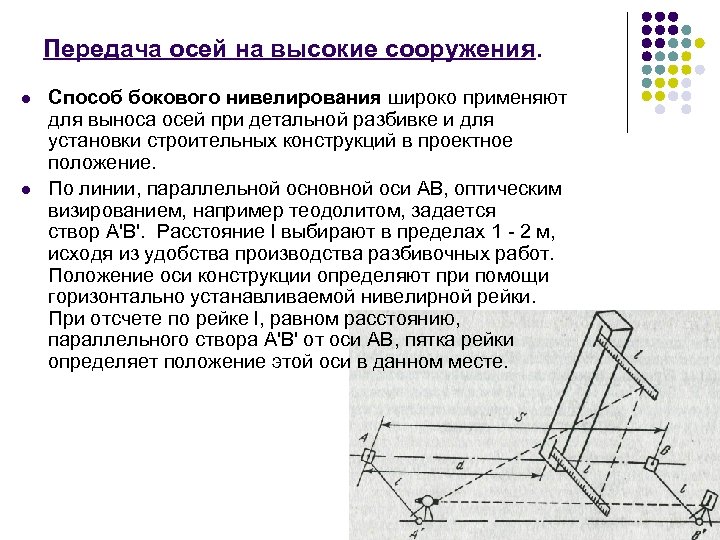 Геодезические разбивочные работы способы подготовки данных для выноса проекта сооружения в натуру