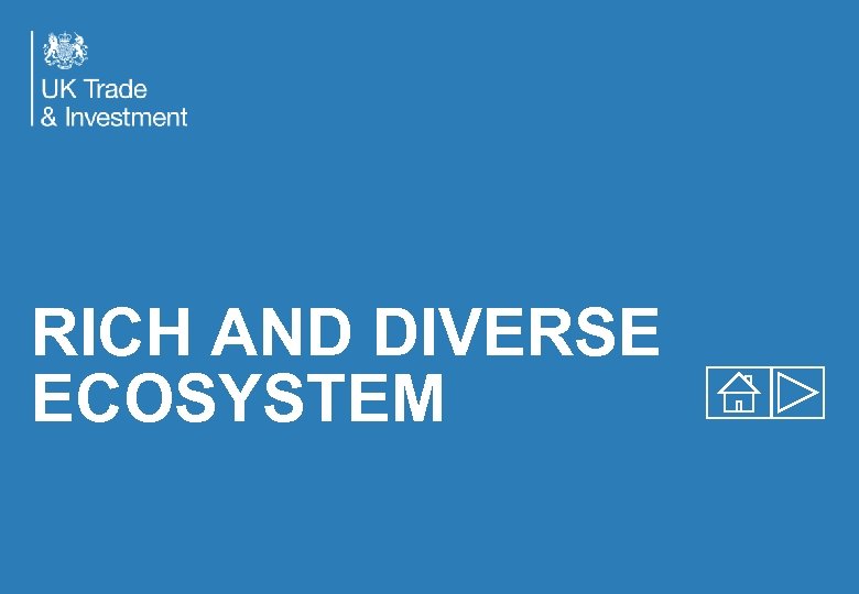 RICH AND DIVERSE ECOSYSTEM 