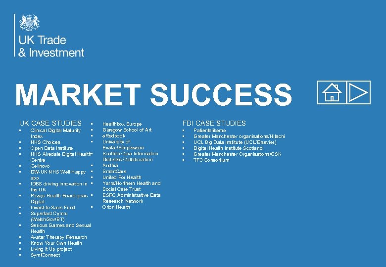 MARKET SUCCESS UK CASE STUDIES • • • • • Clinical Digital Maturity •