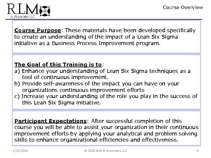 Course Overview Course Purpose: These materials have been developed specifically to create an understanding