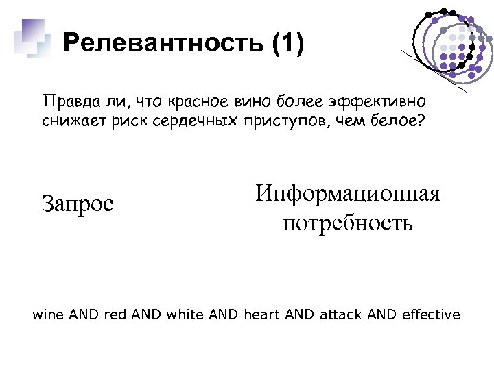 Релевантность (1) Правда ли, что красное вино более эффективно снижает риск сердечных приступов, чем