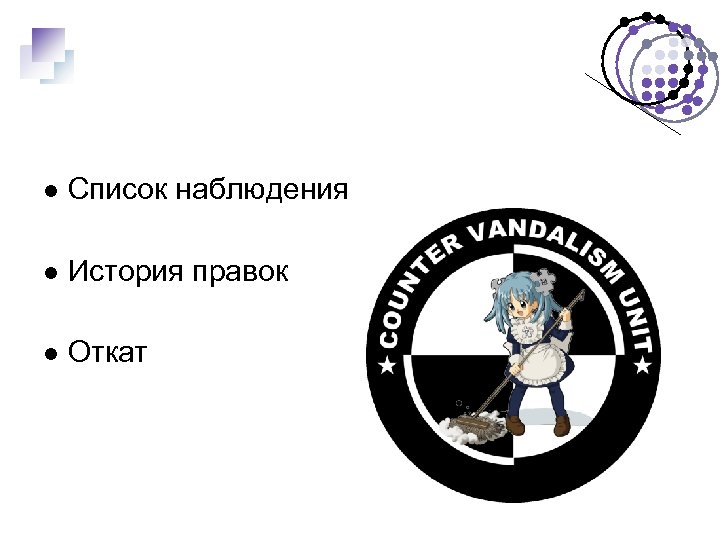  Список наблюдения История правок Откат 