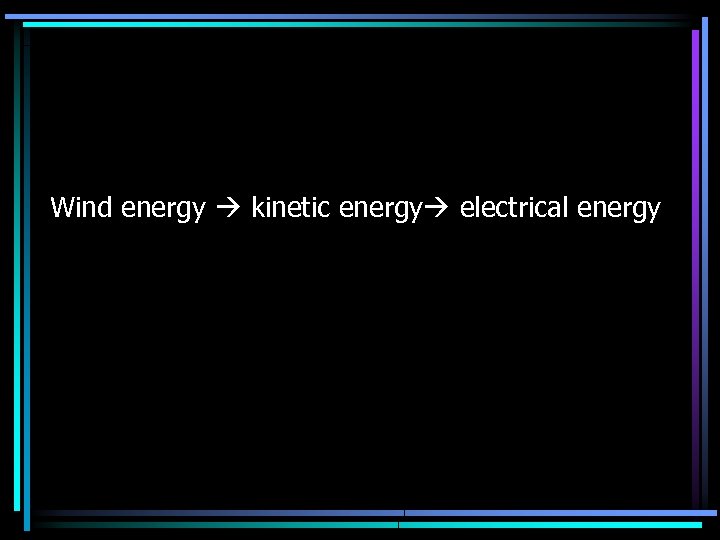 Wind energy kinetic energy electrical energy 