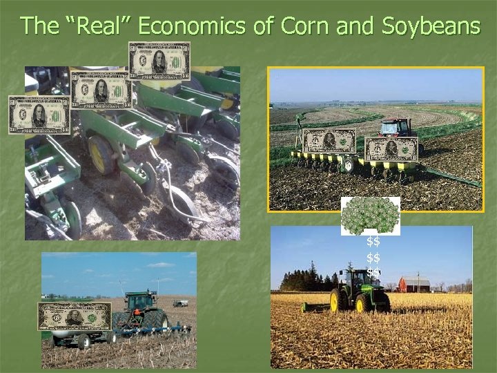 The “Real” Economics of Corn and Soybeans $$ $$ $$ 